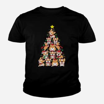 Corgi Christmas Tree Merry Corgmas - Corgi Dog Xmas Gift Youth T-shirt | Crazezy DE