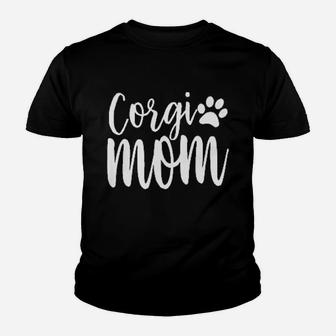 Corgi Mom Dog Lover Printed Ladies Youth T-shirt | Crazezy UK