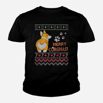 Corgi Ugly Christmas Sweatshirt Funny Dog Gift For Christmas Youth T-shirt | Crazezy