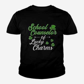Counselor Of Lucky Charms St Patricks Day School Counselor Youth T-shirt - Thegiftio UK