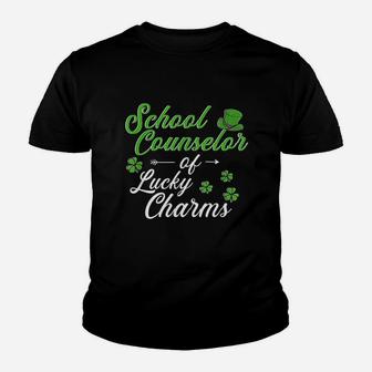 Counselor Of Lucky Charms St Patrick's Day School Counselor Youth T-shirt - Thegiftio UK