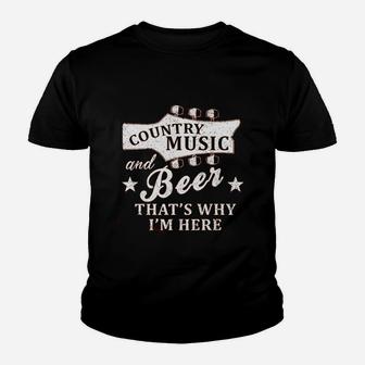 Country Music Beer Summer Youth T-shirt | Crazezy UK