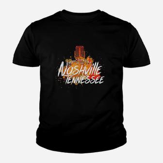 Country Music City Guitar Usa Youth T-shirt | Crazezy DE
