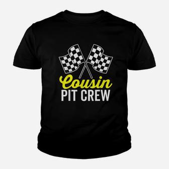 Cousin Pit Crew For Racing Youth T-shirt | Crazezy