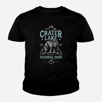 Crater Lake National Park Oregon Bear Vintage Youth T-shirt | Crazezy UK