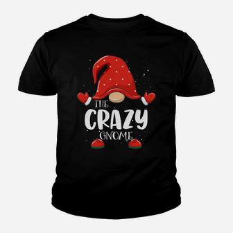 Crazy Gnome Matching Family Group Christmas Pajama Sweatshirt Youth T-shirt | Crazezy