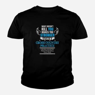 Cross Country Runner Cross Country Practice Gift Youth T-shirt | Crazezy AU