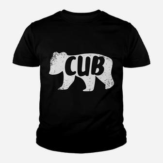 Cub Baby Bear Shirt Kids Father's Day T-Shirt Youth T-shirt | Crazezy