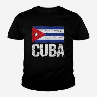 Cuba Inspired Flag Cuban Proud Youth T-shirt | Crazezy