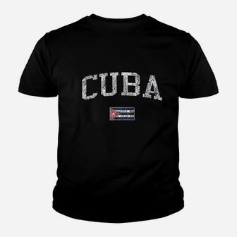 Cuba Vintage Sports Youth T-shirt | Crazezy