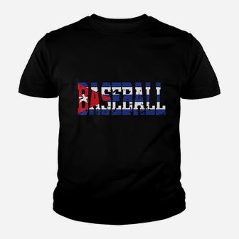 Cuban Baseball Player Cuba Youth T-shirt | Crazezy