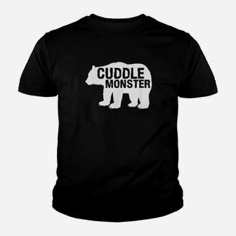 Cuddle Monster Bear Silhouette Fun Youth T-shirt | Crazezy DE