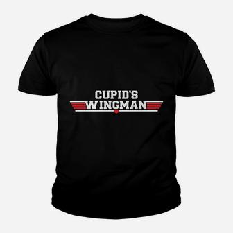 Cupids Wingman Valentines Day Romantic Love Holiday Youth T-shirt - Thegiftio