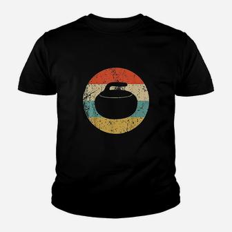 Curling Vintage Curling Stone Youth T-shirt | Crazezy CA