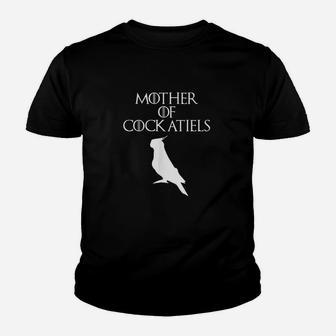 Cute And Unique White Mother Of Cockatiels Youth T-shirt | Crazezy