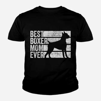 Cute Boxer Mom For Women Girl Kids Dog Pet Animal Dog Lovers Youth T-shirt | Crazezy