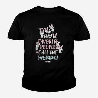 Cute Bunny My Favorite People Call Me Mommy Easter T-Shirt Youth T-shirt | Crazezy