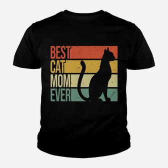 Cute Cat Mom Art For Women Girl Cat Pet Animal Kitten Lovers Youth T-shirt | Crazezy UK