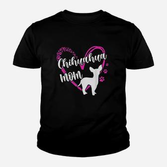 Cute Chihuahua Mom For Mothers Day Youth T-shirt | Crazezy