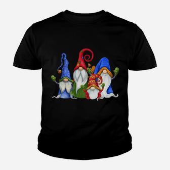Cute Christmas Gnomes Dwarfs - Just Hangin With My Gnomies Sweatshirt Youth T-shirt | Crazezy UK