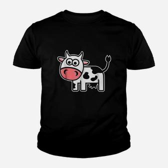 Cute Comic Cow Youth T-shirt | Crazezy