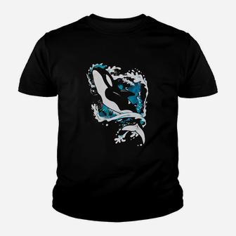 Cute Cool Ocean Wildlife Killer Whale Sea Youth T-shirt | Crazezy