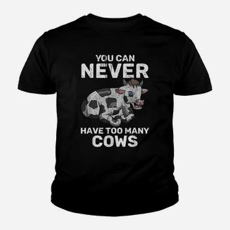 Cute Cow Lover Funny Farmer Farm Animal Cow Youth T-shirt | Crazezy AU