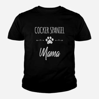 Cute Dog Mom Mama Cocker Spaniel Love Pet Puppy Gift Youth T-shirt | Crazezy UK