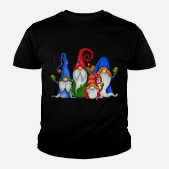 Cute Four 4 Nordic Gnomes Christmas Elves Swedish Tomte Gift Youth T-shirt | Crazezy AU