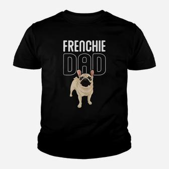 Cute Frenchie Dad Dog Lover Daddy Animal French Bulldog Youth T-shirt | Crazezy UK