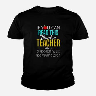 Cute Funny Teacher Appreciation Gift Youth T-shirt | Crazezy