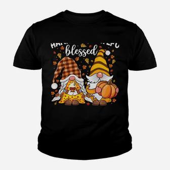 Cute Gnomes Couple With Pumpkin Spice Fall Yall Autumn Gnome Youth T-shirt | Crazezy DE