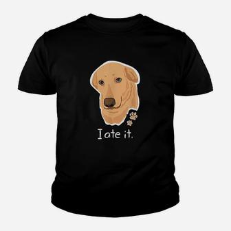 Cute Golden Yellow Lab Gifts Labrador Face Dog Labby Youth T-shirt | Crazezy