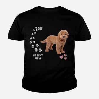 Cute Groodle Dog Mom, Doodle Dad Costume, Mini Goldendoodle Sweatshirt Youth T-shirt | Crazezy CA