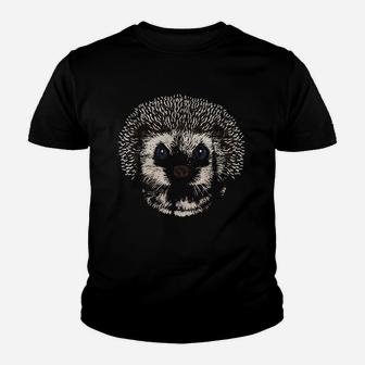 Cute Hedgehog Face Youth T-shirt | Crazezy DE