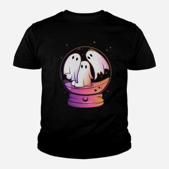 Cute Kawaii Ghost Spirits Crystal Ball Fortune Goth Pastel Sweatshirt Youth T-shirt | Crazezy DE