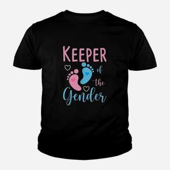 Cute Keeper Of Gender Baby Reveal Party Idea Youth T-shirt | Crazezy CA