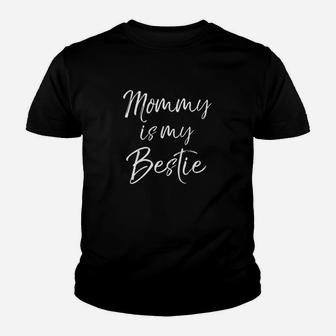 Cute Kids Mom Is My Best Friend Gift Mommy Is My Bestie Youth T-shirt | Crazezy AU