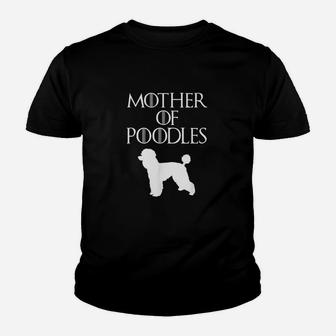 Cute N Unique White Mother Of Poodles Youth T-shirt | Crazezy