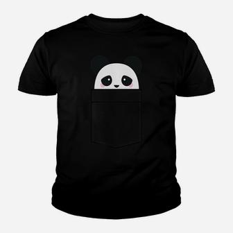 Cute Panda Pocket Shirt Gift For Men Women Youth T-shirt | Crazezy