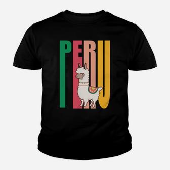 Cute Peruvian Alpaca Product Llama From Peru Youth T-shirt | Crazezy