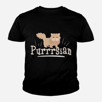Cute Purrrsian Purr Persian Cat Lover Persian Cat Moms Youth T-shirt | Crazezy CA