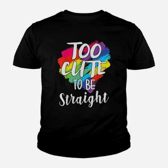 Cute Rainbow Lgbt Lesbian Gay Bi Trans Gay Pride Youth T-shirt - Monsterry AU