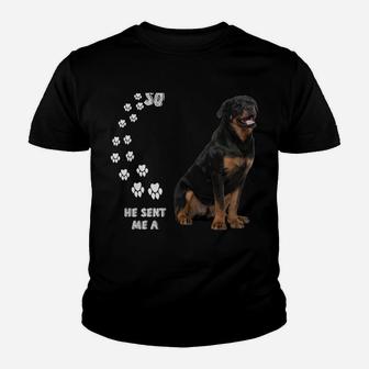 Cute Rott Dog Mom Quote, Rottie Dad Costume, Big Rottweiler Youth T-shirt | Crazezy UK