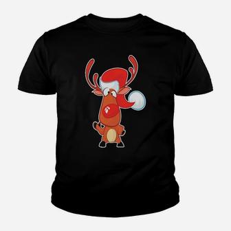 Cute Santa Hat Reindeer Youth T-shirt - Monsterry AU