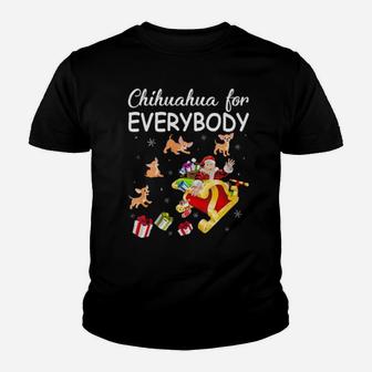 Cute Santa Outfit Chihuahua For Everybody Xmas Gifts Dog Mom Youth T-shirt - Monsterry CA