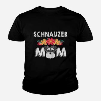 Cute Schnauzer Mom For Who Love Schnauzers Youth T-shirt | Crazezy CA