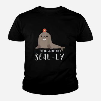Cute Seal Funny Animal You Are So Silly Youth T-shirt | Crazezy
