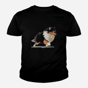 Cute Sheltie Shetland Sheepdog Youth T-shirt | Crazezy
