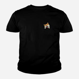 Cute Shiba Inu In Your Pocket Akita Dog Lover Owner Gift Youth T-shirt | Crazezy